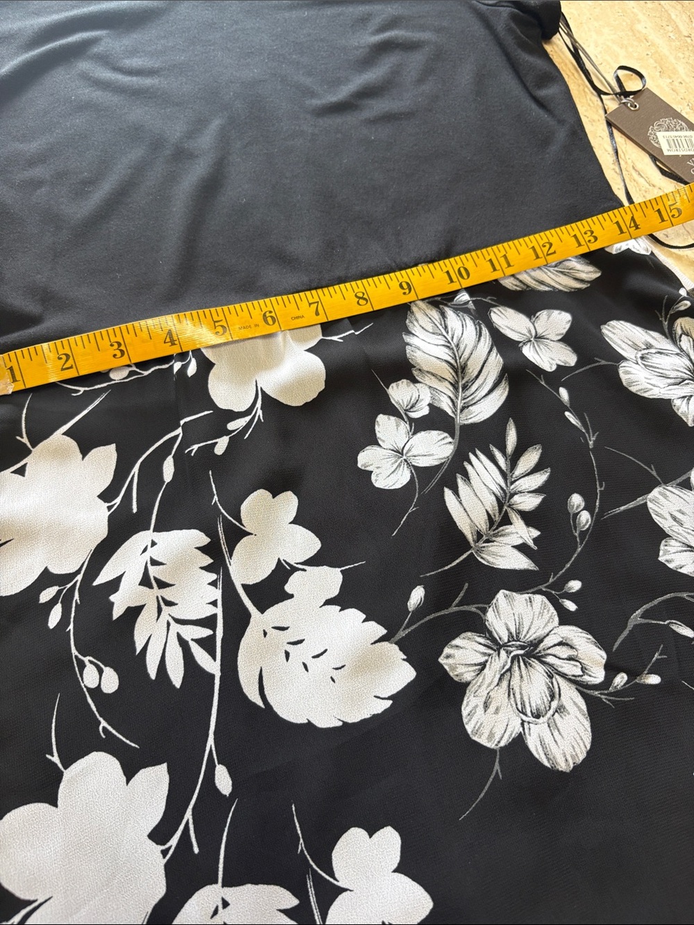 NWT Vince Camuto, sheer bottom dress - Picture 6 of 11